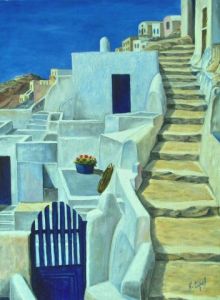 Voir le détail de cette oeuvre: Escalier à Santorin